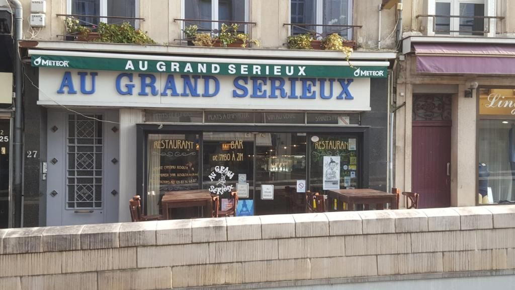 Au Grand Sérieux restaurant in Nancy