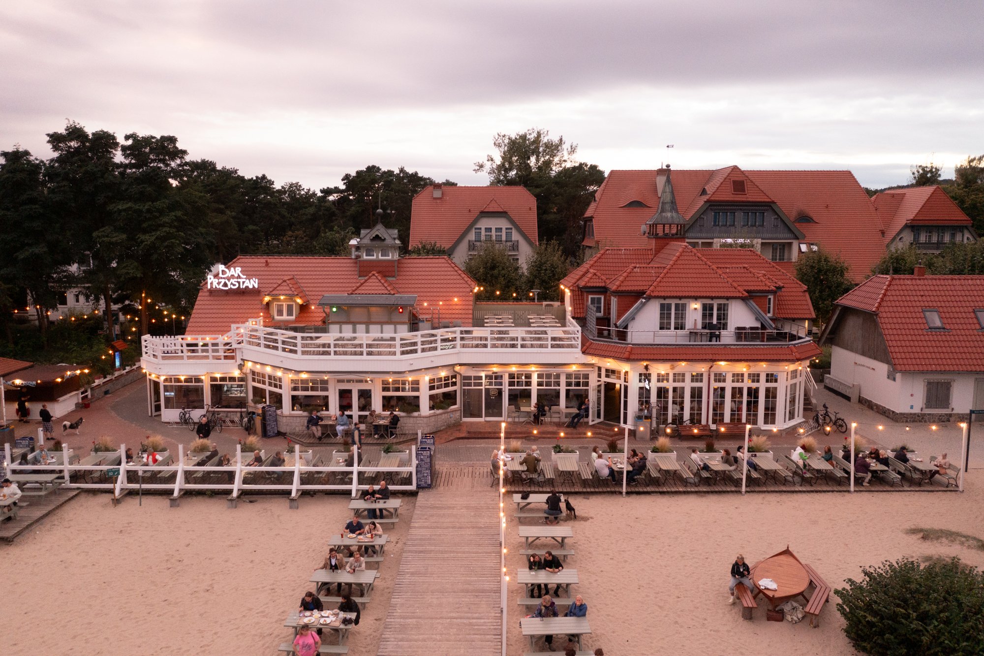 Bar Przystań restaurant in Sopot, Poland