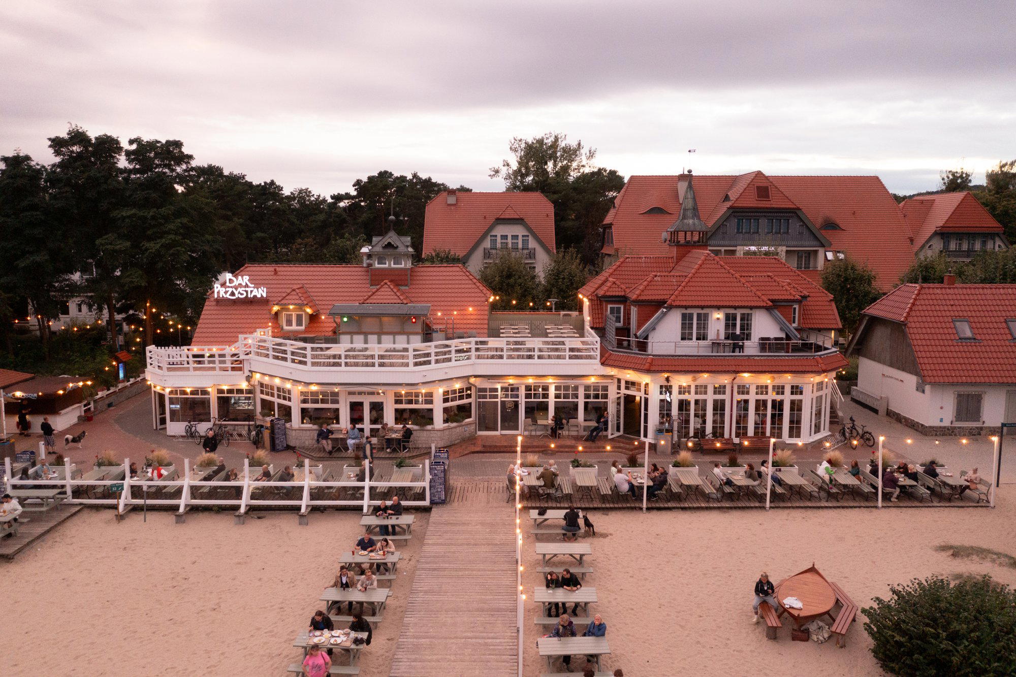Bar Przystań restaurant in Sopot, Poland