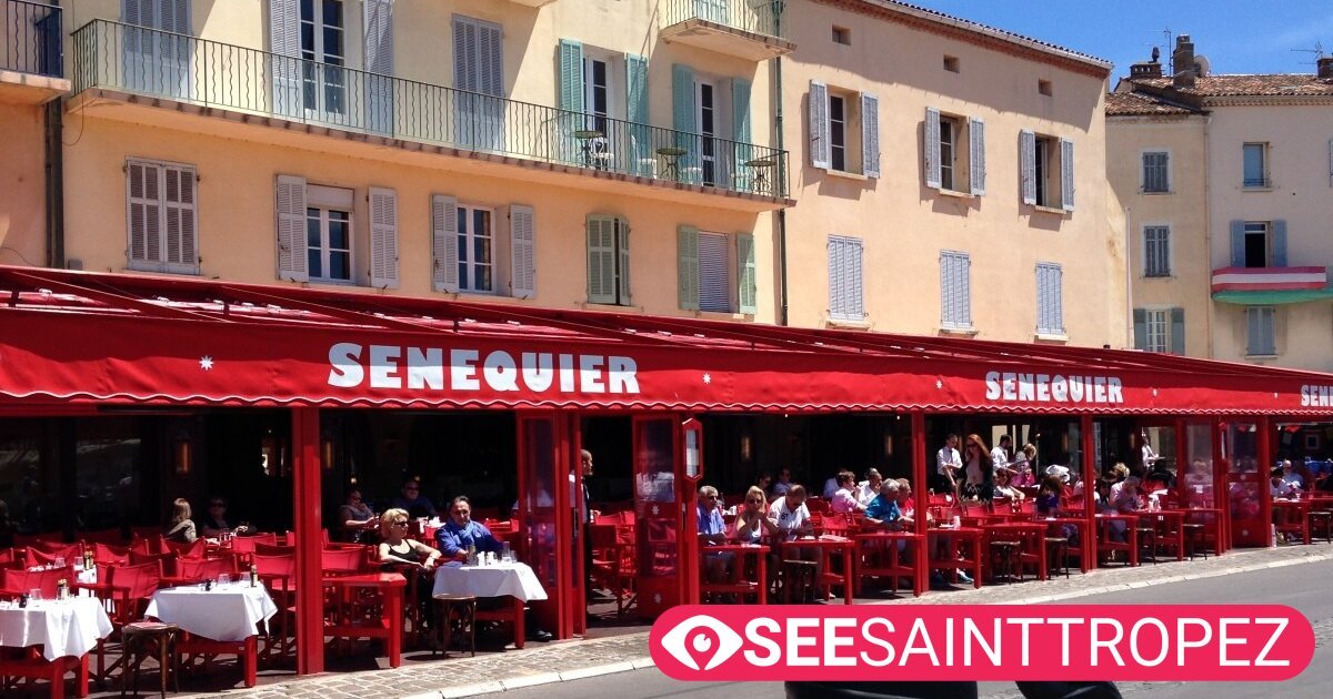 Sénéquier restaurant in Saint Tropez, France