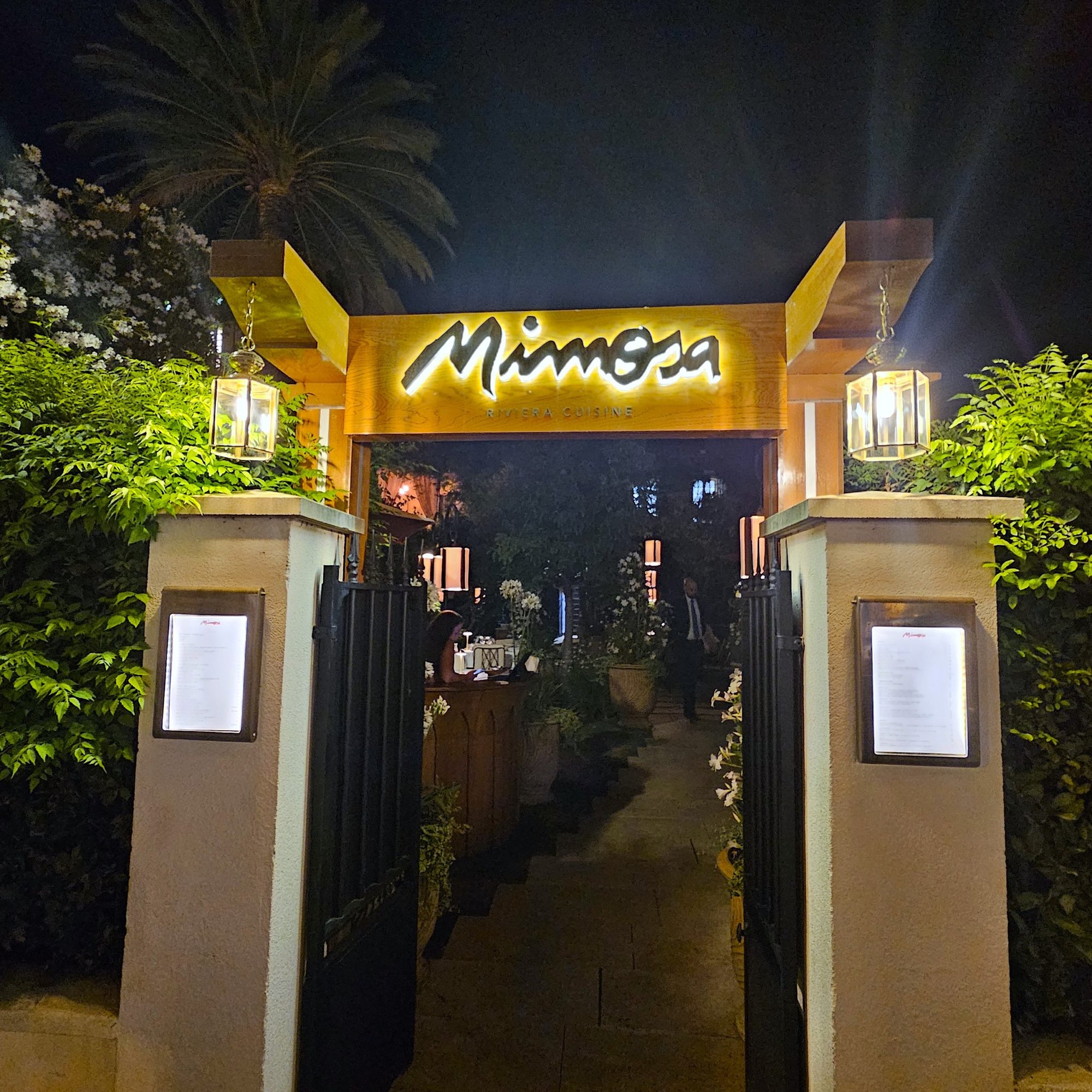 Mimosa restaurant in Saint Tropez, France