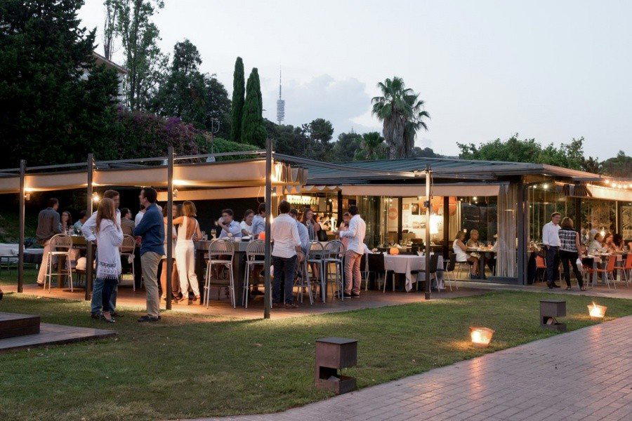 El Jardí de l'Abadessa restaurant in Barcelona, Spain