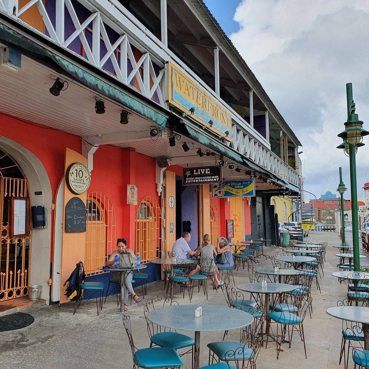 Waterfront Cafe restaurant in Bridgetown, Barbados