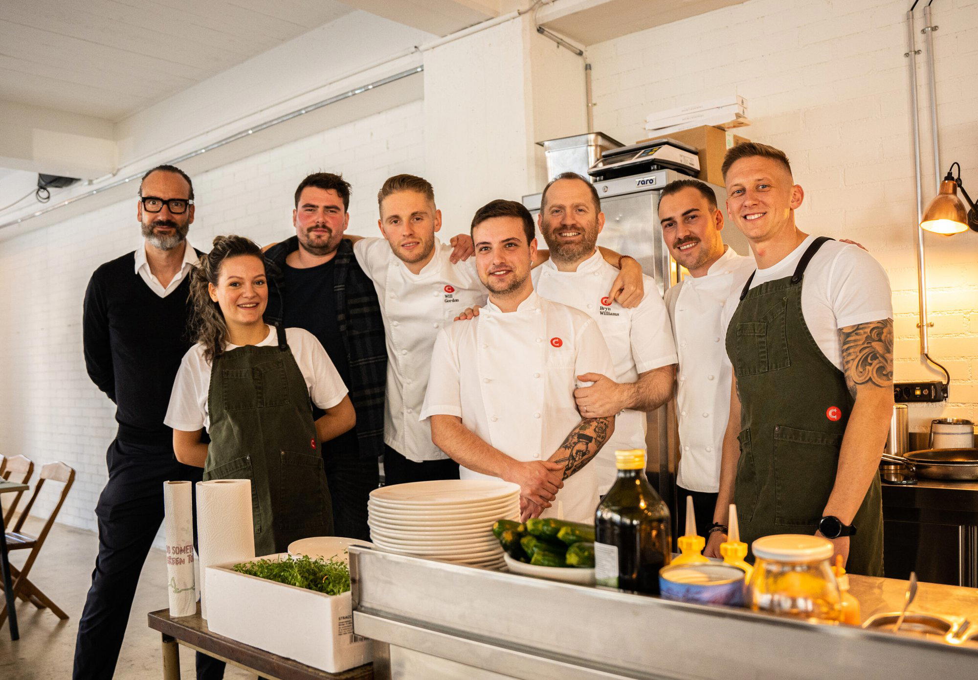 Bryn Williams at The Cambrian restaurant in Adelboden, Switzerland