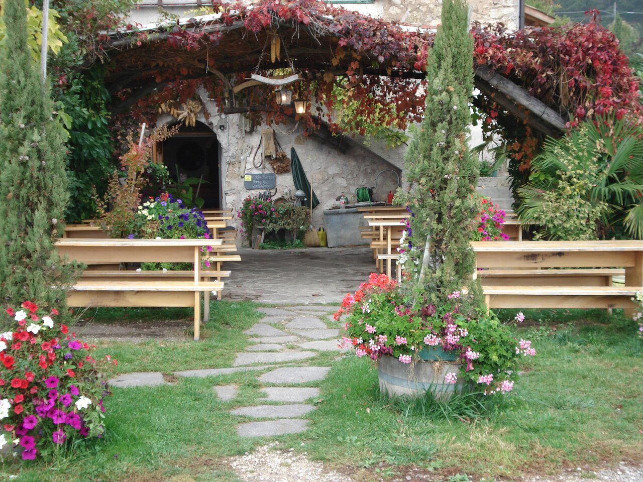 Santlhof restaurant in Hofstatt, Italy