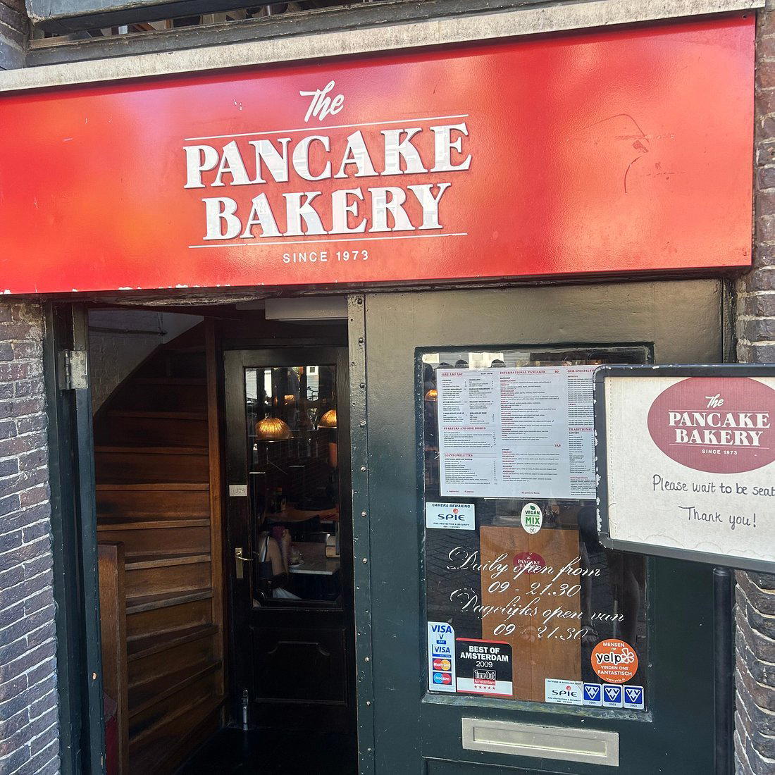 The Pancake Bakery restaurant in Amsterdam, Netherlands