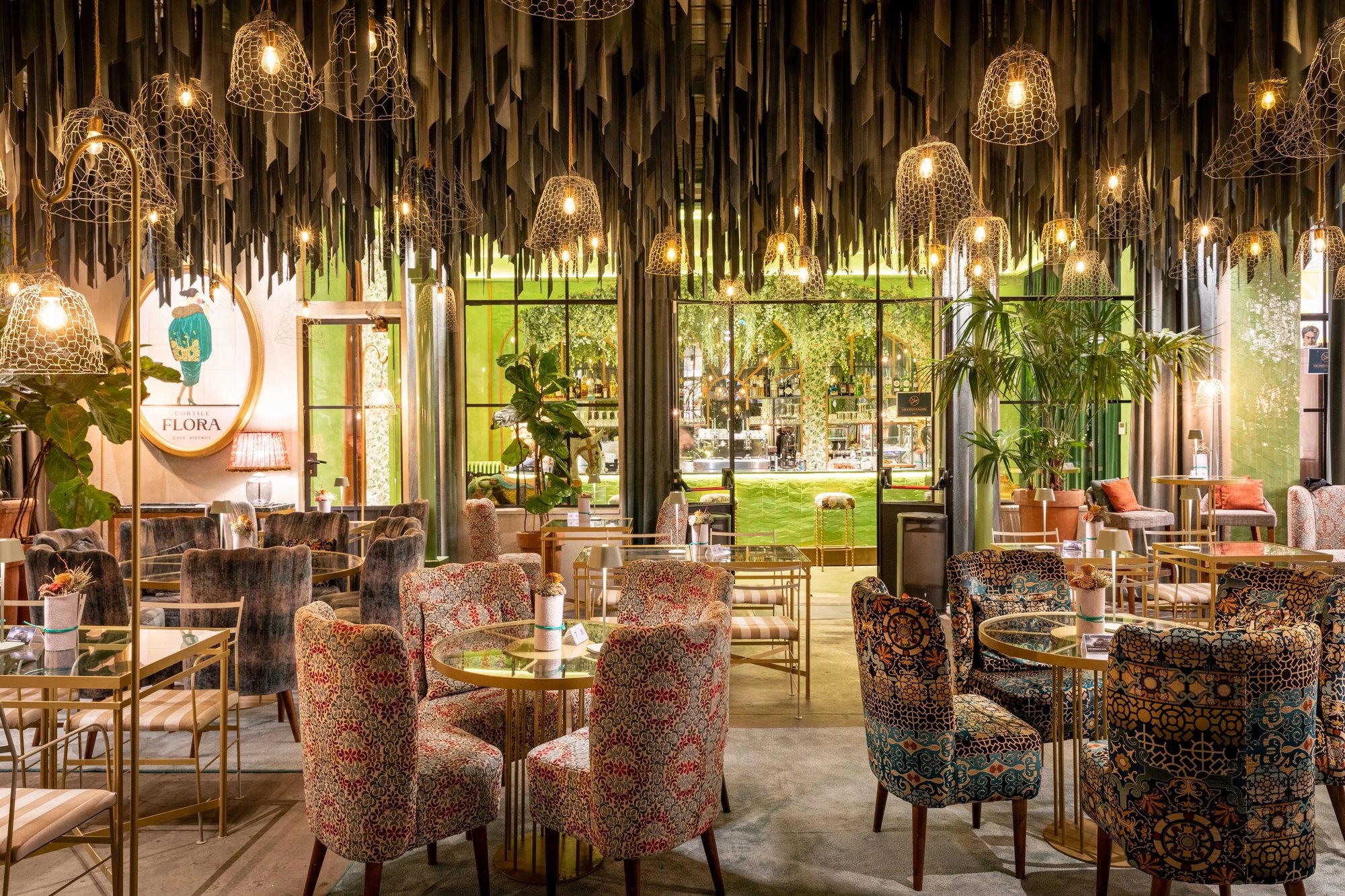 Cortile Flora restaurant in Milan, Italy