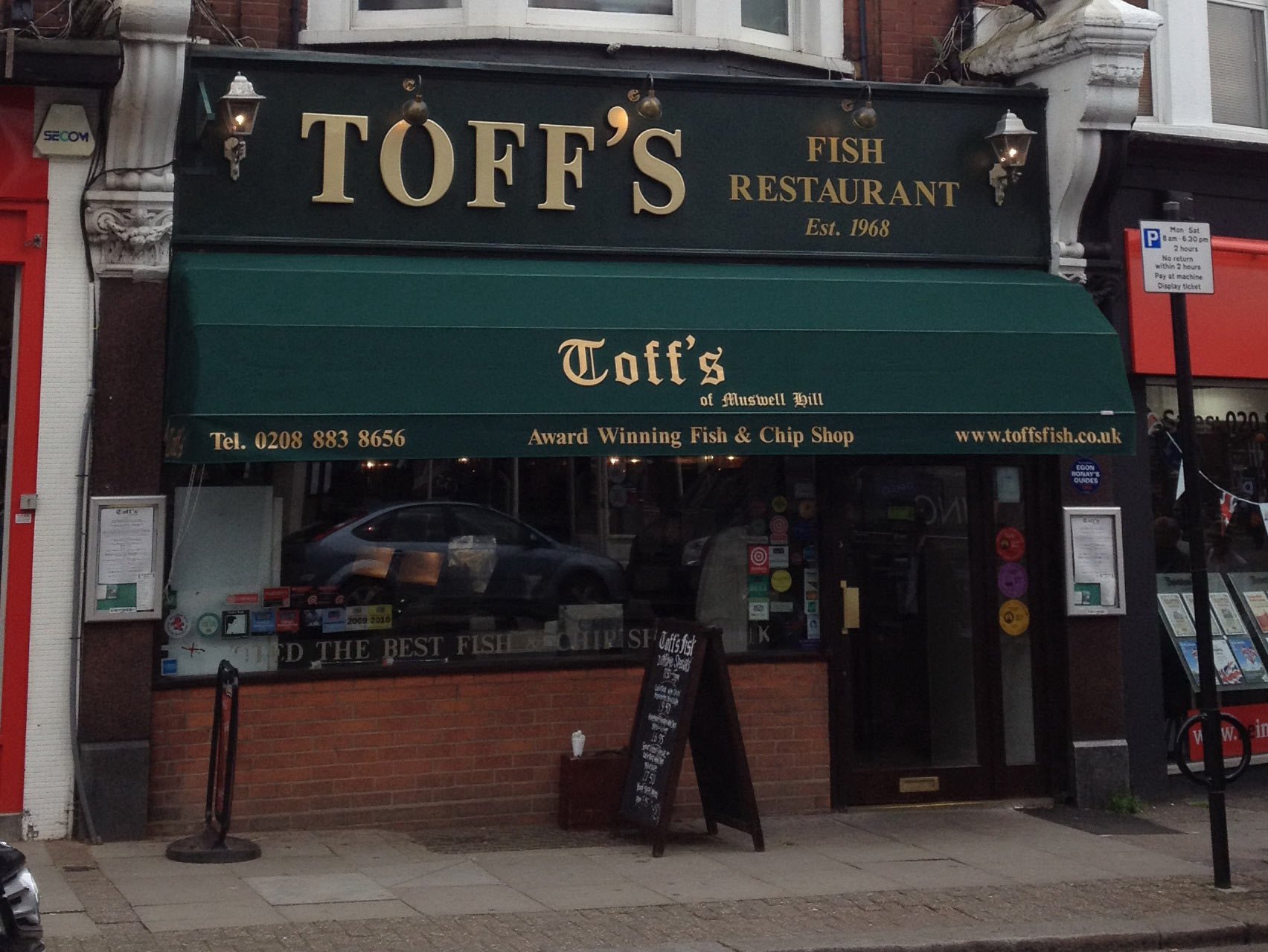 Toffs restaurant in London, United Kingdom