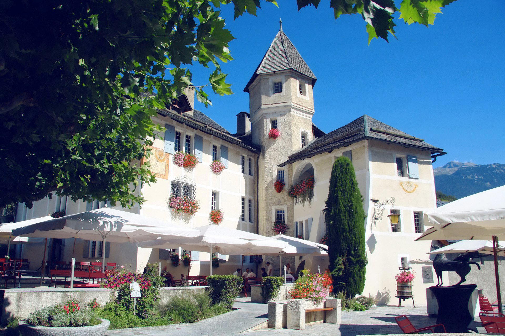 Château de Villa restaurant in Sierre, Switzerland