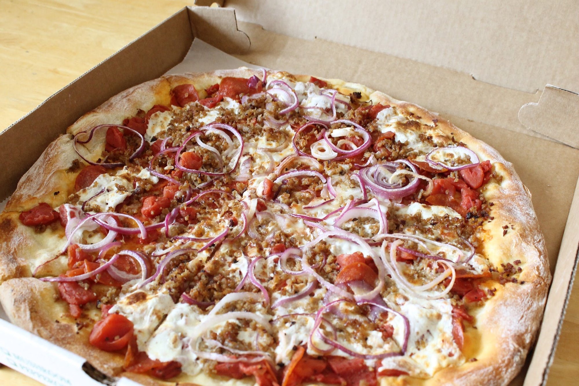 Emilio's Brick Oven Pizza restaurant in Sterling, United States