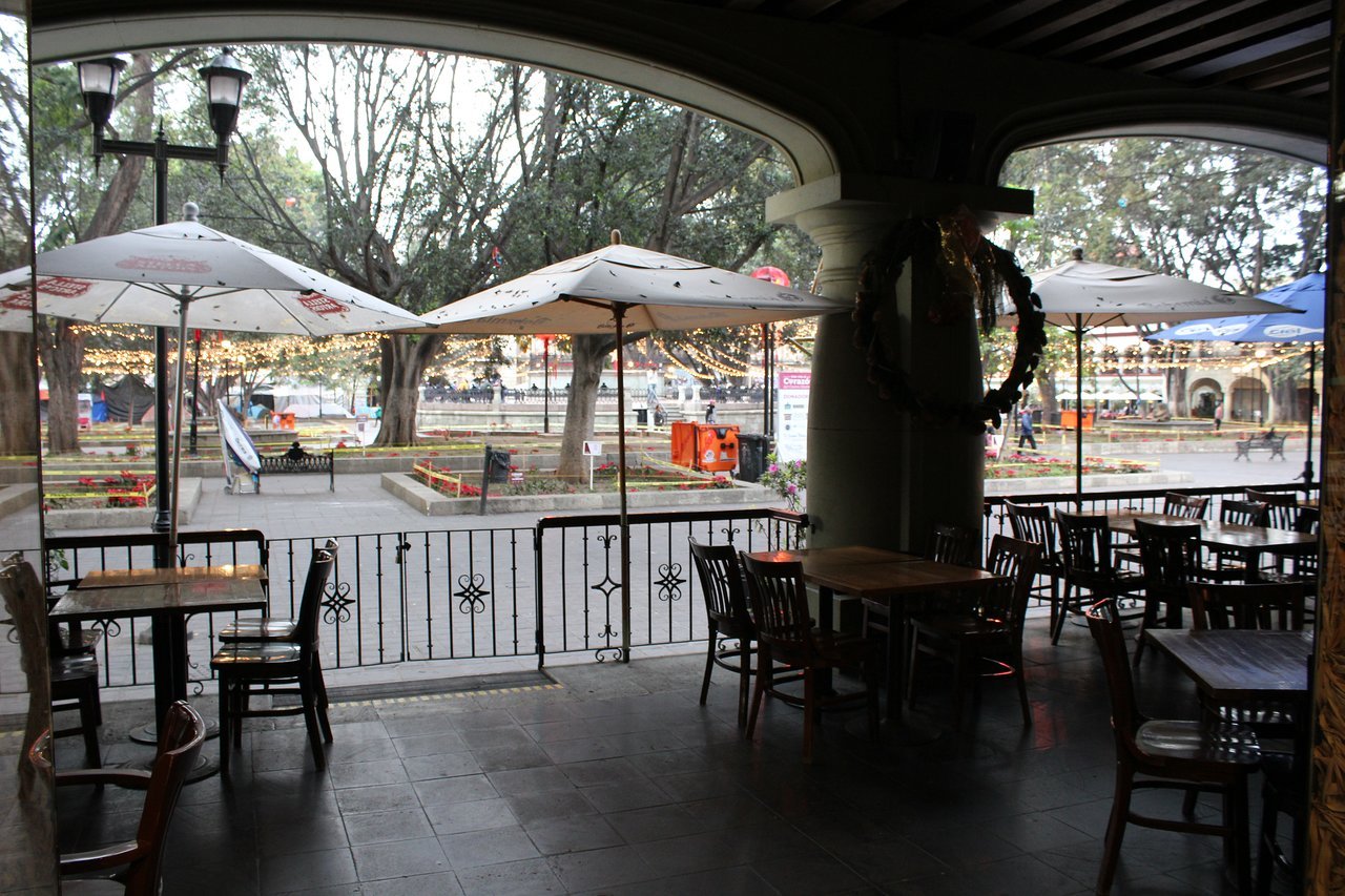 Portal del Palacio restaurant in Oaxaca City, Mexico