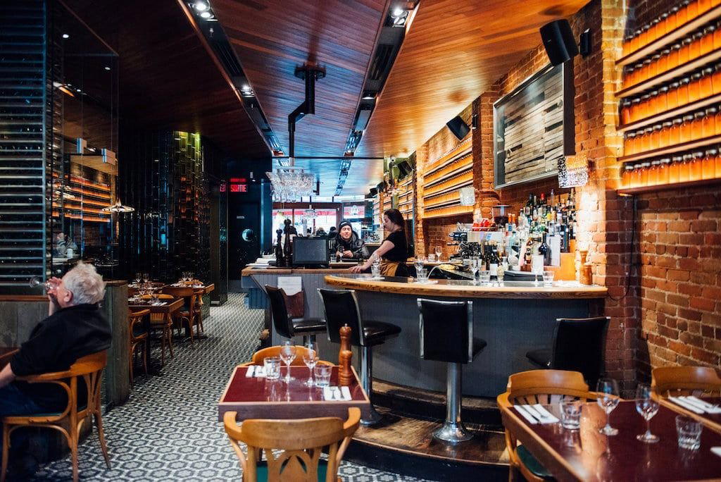 Le Petit Italien restaurant in Outremont, Canada
