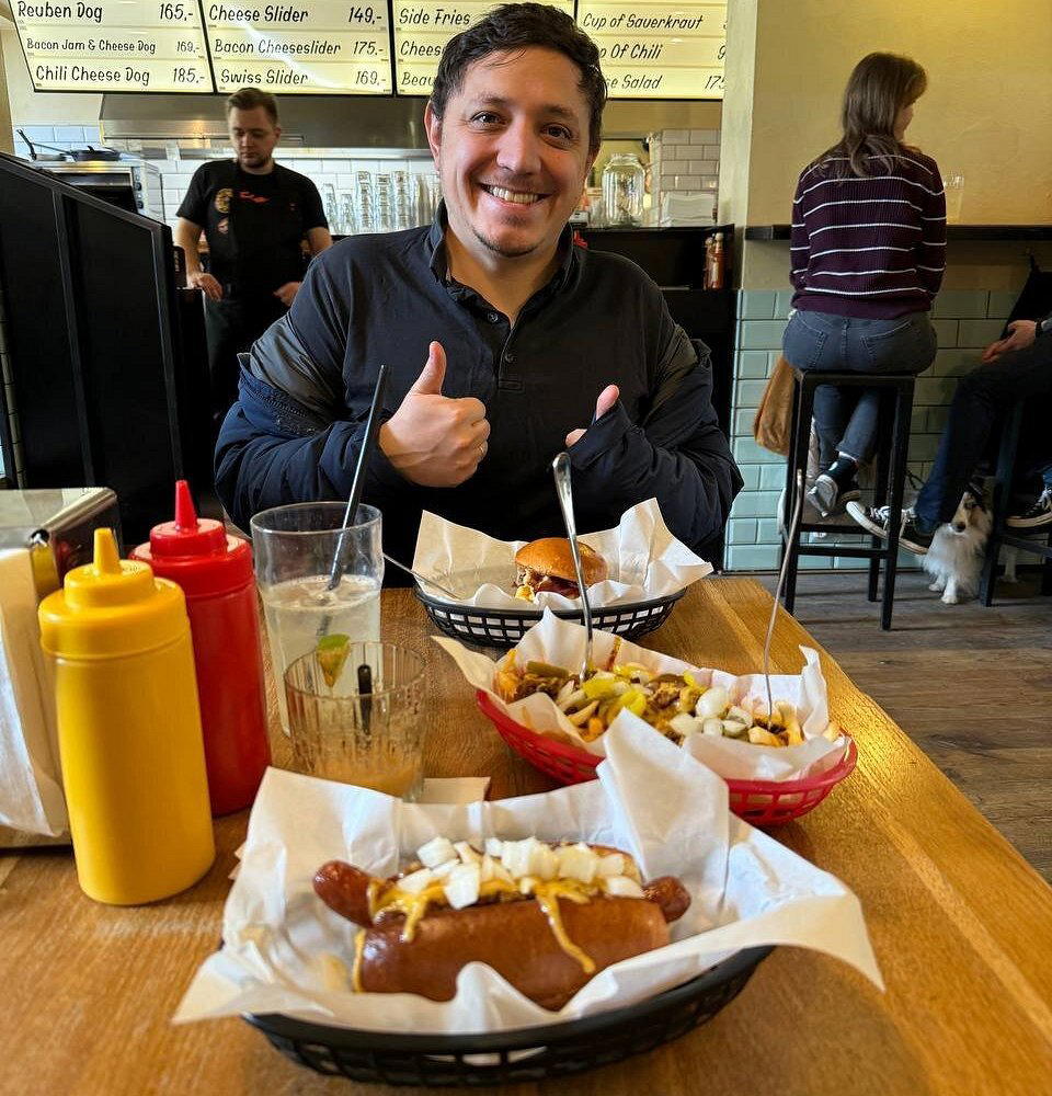 Mr.HotDoG restaurant in Prague, Czech Republic