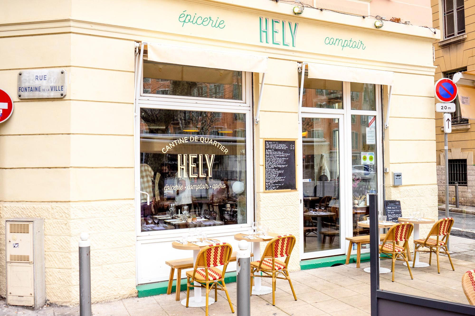 Hely restaurant in Nice, France