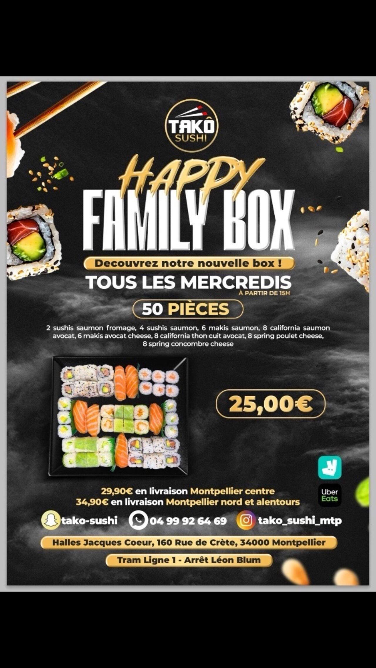 Takô Sushi restaurant in Montpellier, France