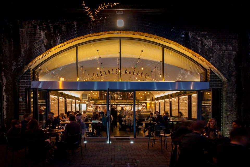 Paradise Garage restaurant in London, United Kingdom