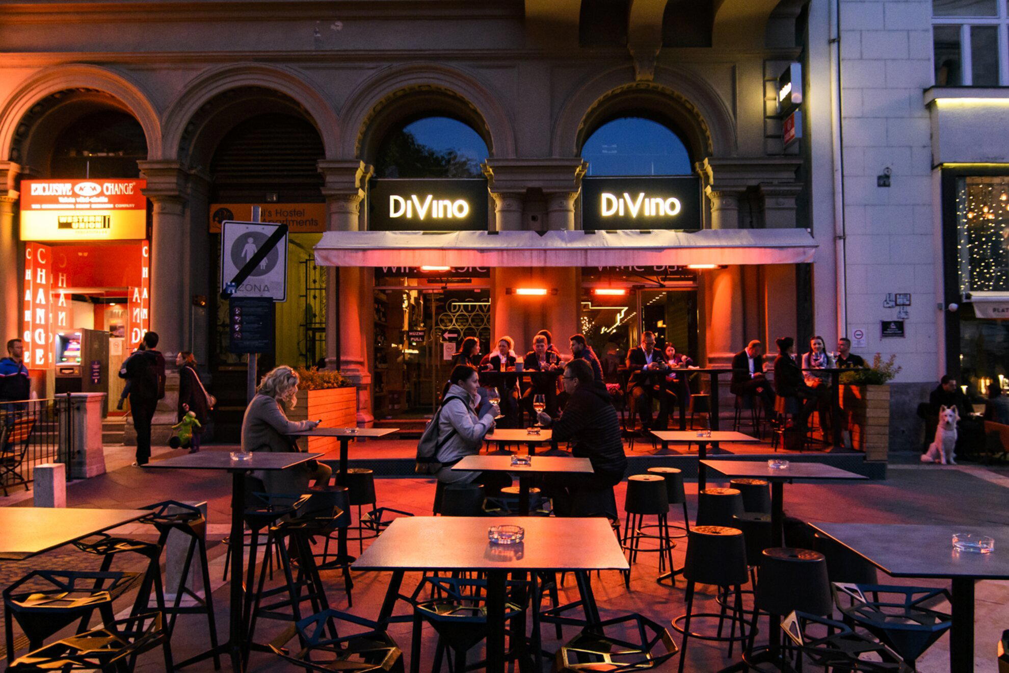 DiVino Wine Bar restaurant in Budapest, Hungary