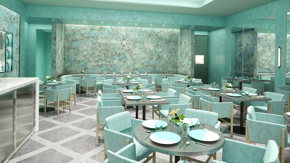 Blue Box Cafe at Tiffany & Co., Restaurant in Costa Mesa