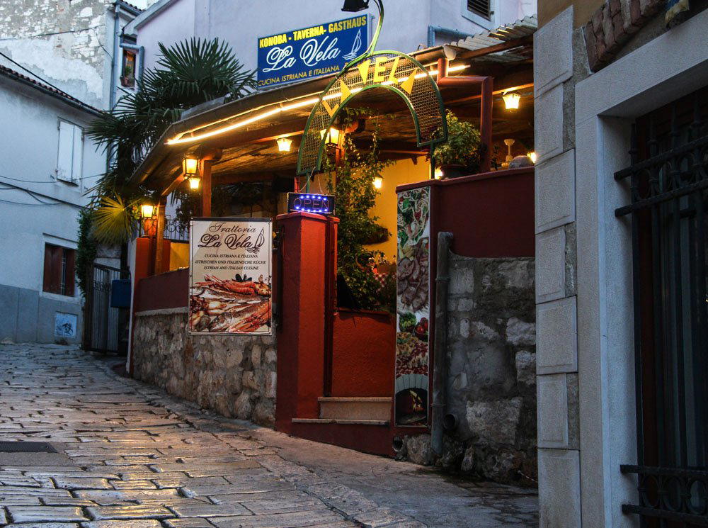 La Vela restaurant in Rovinj, Croatia
