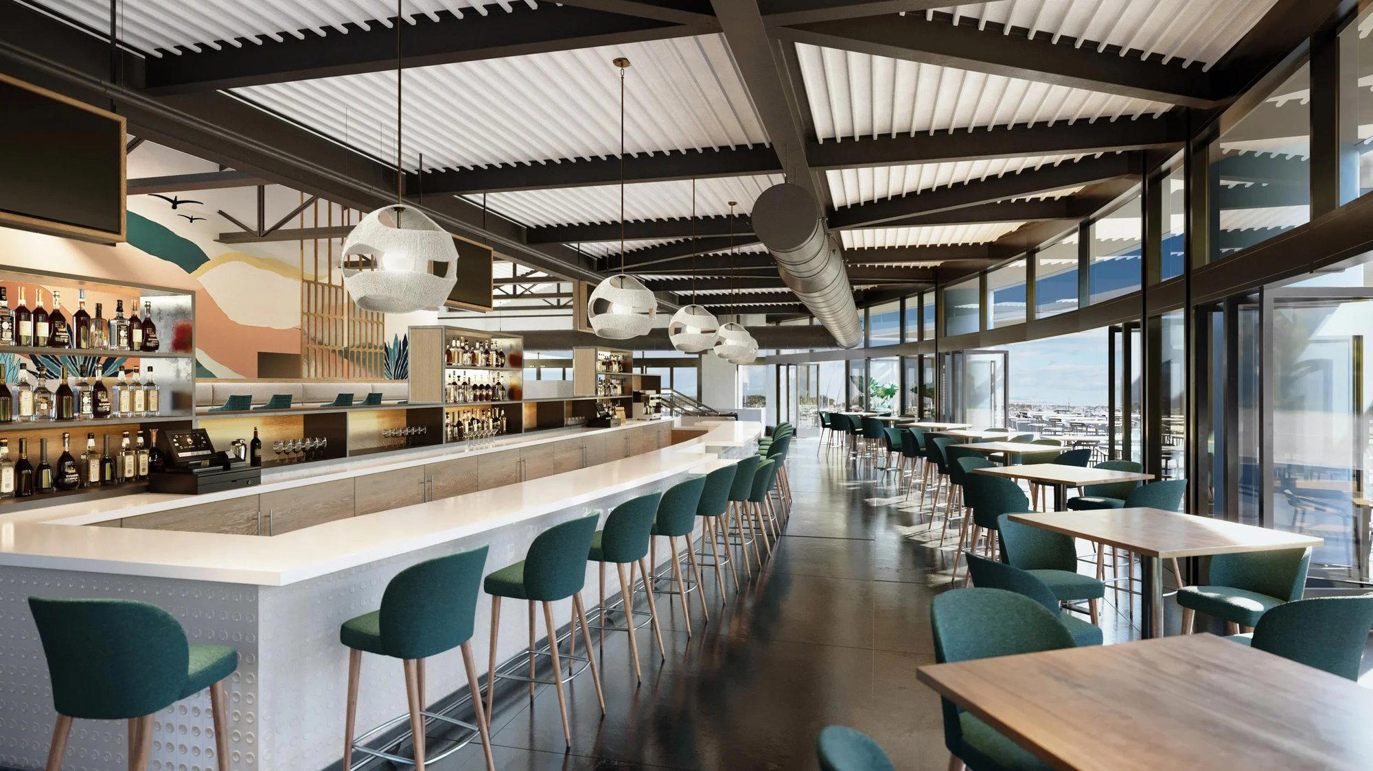 Sally's Waterfront Dining restaurant in San Diego, United States