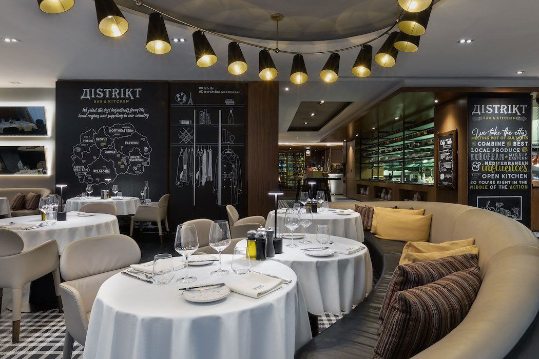 Distrikt, Restaurant in Скопје