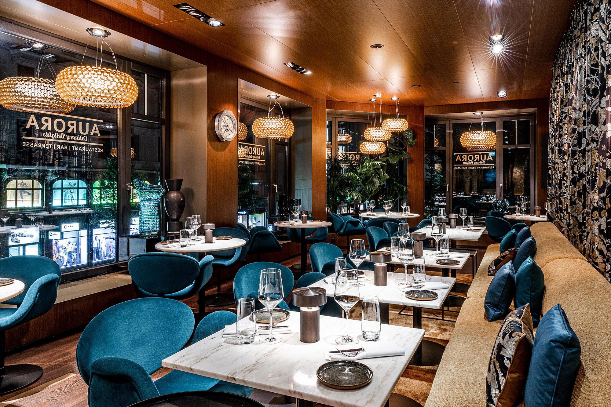 d'Aurora restaurant in Zürich, Switzerland