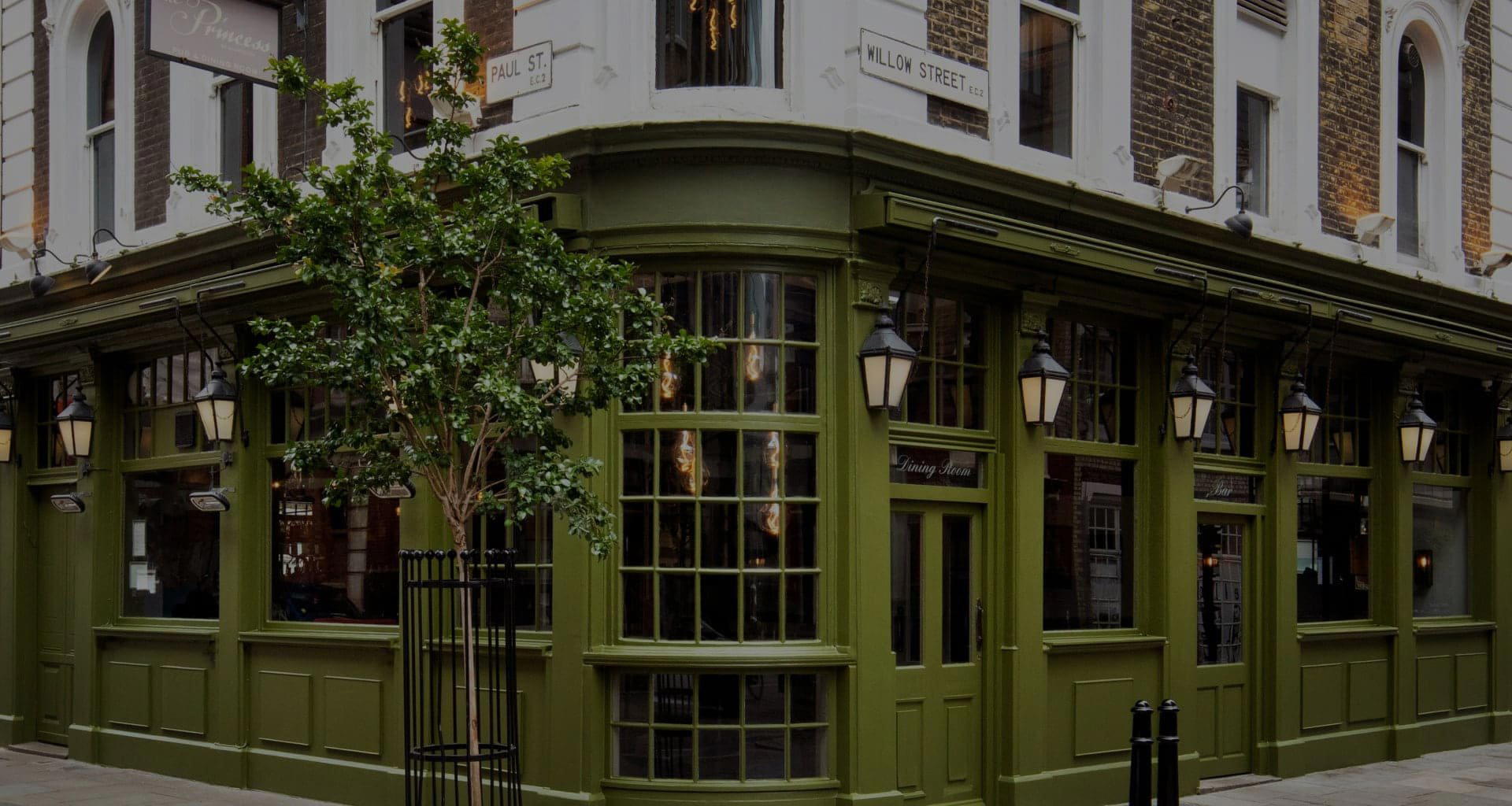 Princess of Shoreditch restaurant in London, United Kingdom
