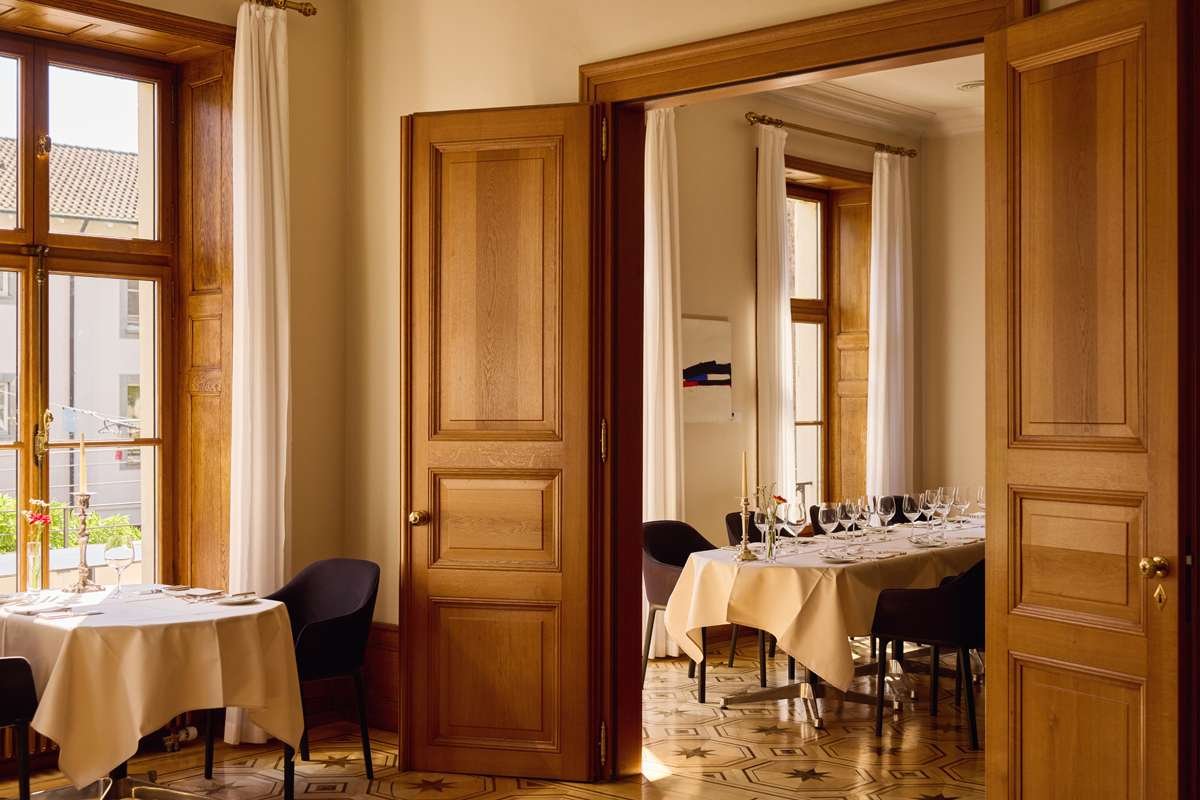 Bel Etage im Teufelhof restaurant in Basel, Switzerland