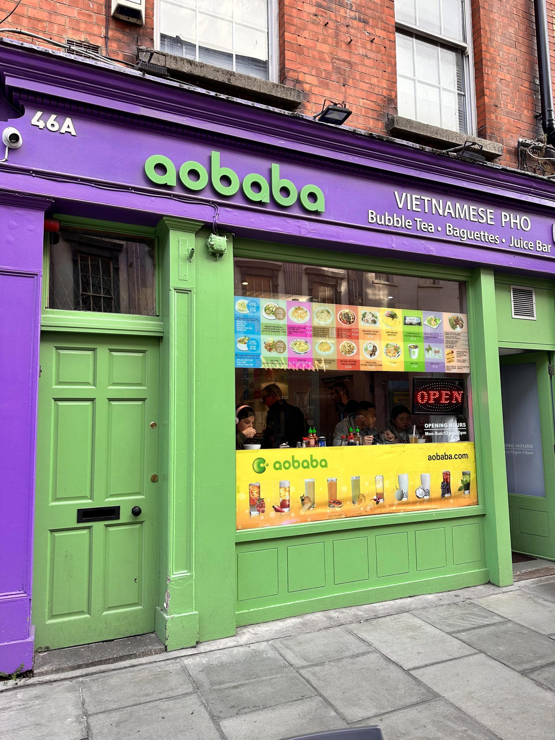 Aobaba restaurant in Dublin, Ireland
