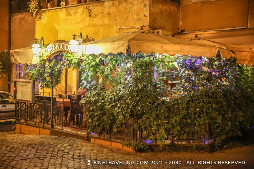 Osteria La Gensola restaurant in Rome, Italy