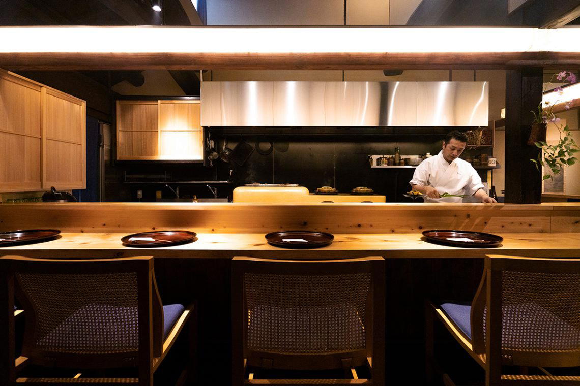 Muroi restaurant in Kyoto, Japan