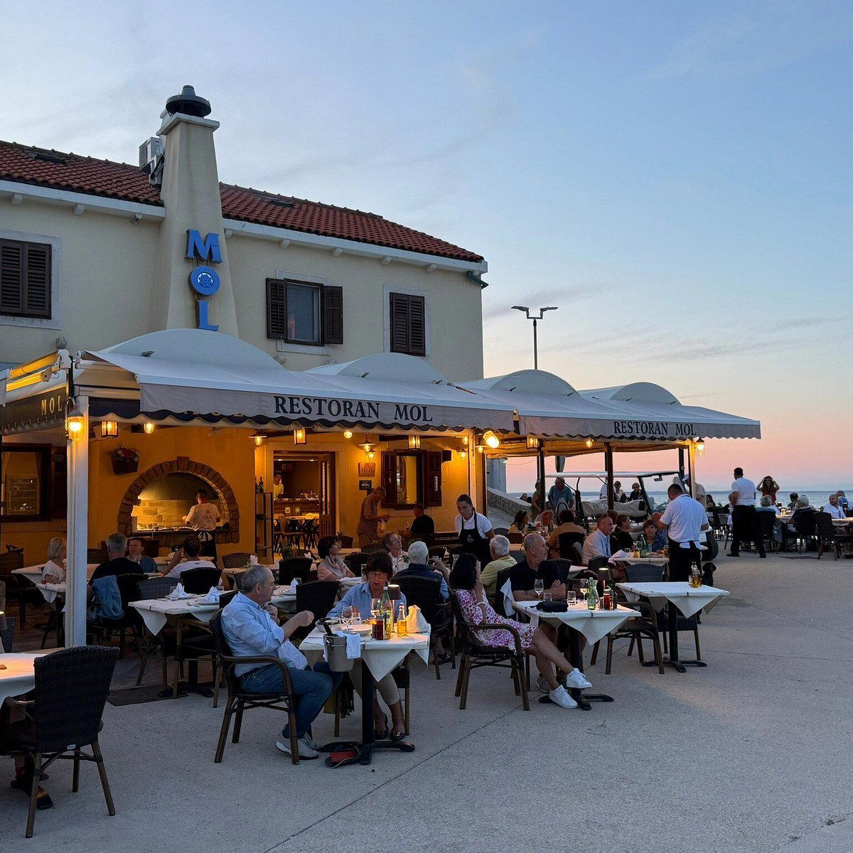 Mol restaurant in Veli Losinj, Croatia