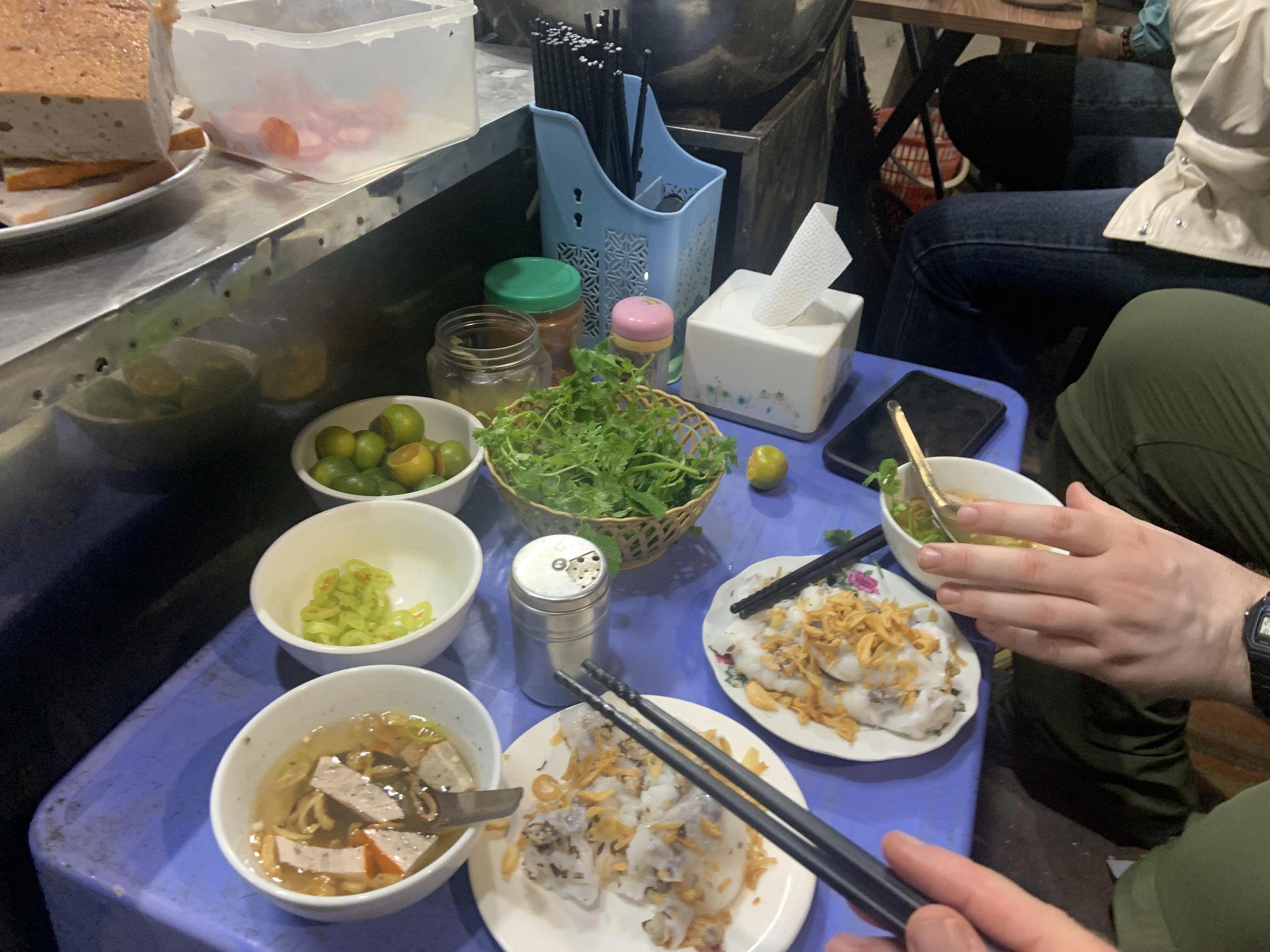 Bánh Cuốn Nóng Kim Thoa restaurant in Hanoi, Vietnam