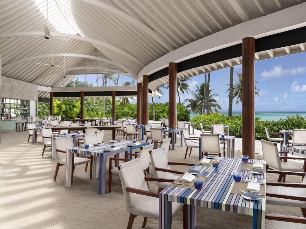 BLU restaurant in Dhaalu Atoll