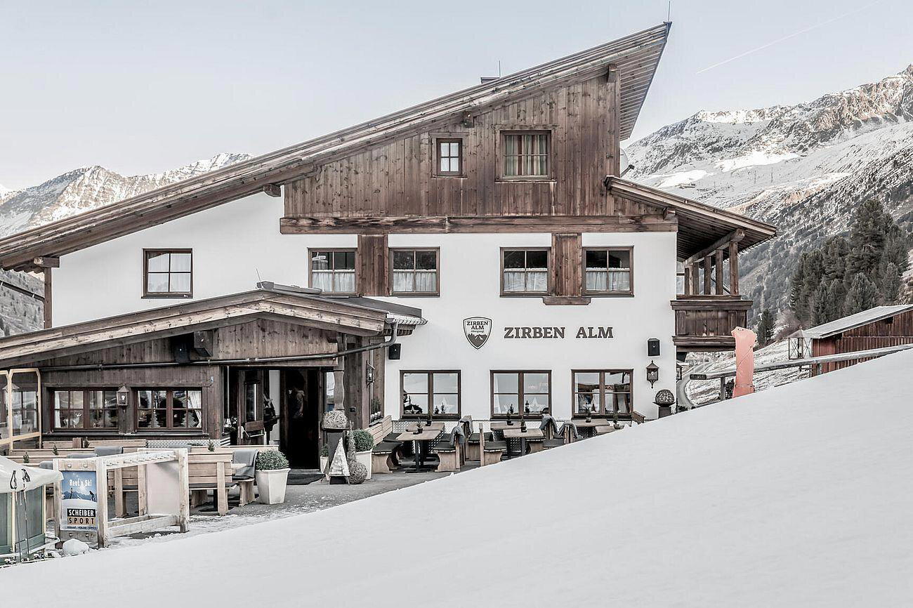 Zirbenalm restaurant in Sölden, Austria