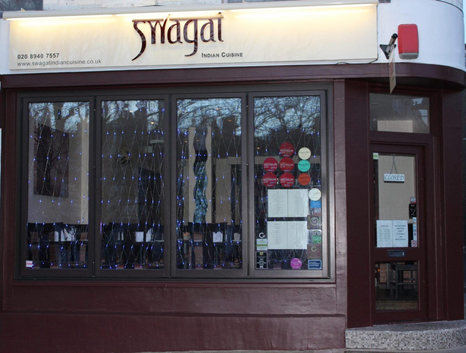 Swagat restaurant in London, United Kingdom