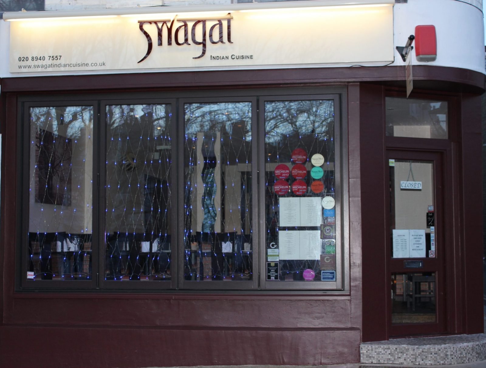 Swagat restaurant in London, United Kingdom