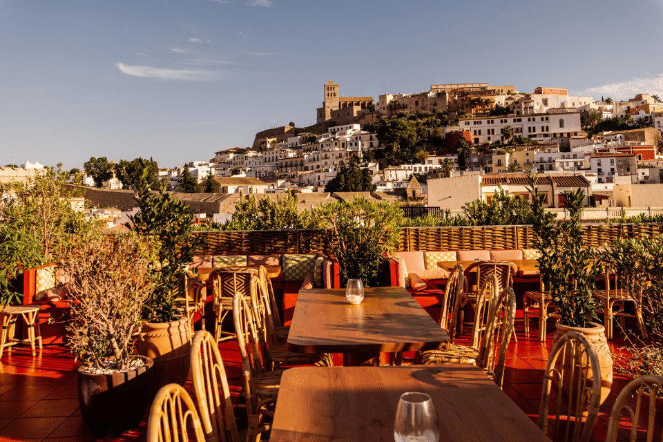 Rooftop Montesol restaurant in Ibiza, Spain