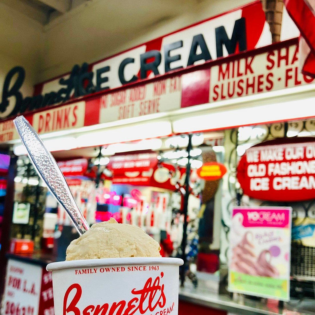 Bennett's Ice Cream restaurant in Los Angeles, United States