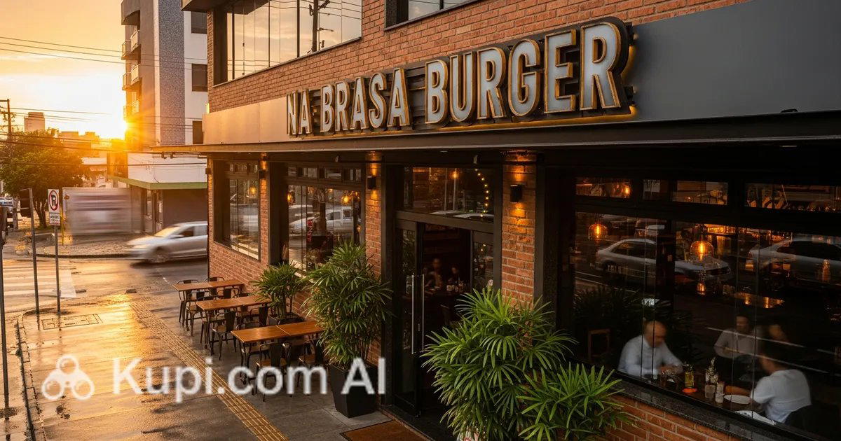 Na Brasa Burger restaurant in Santa Maria