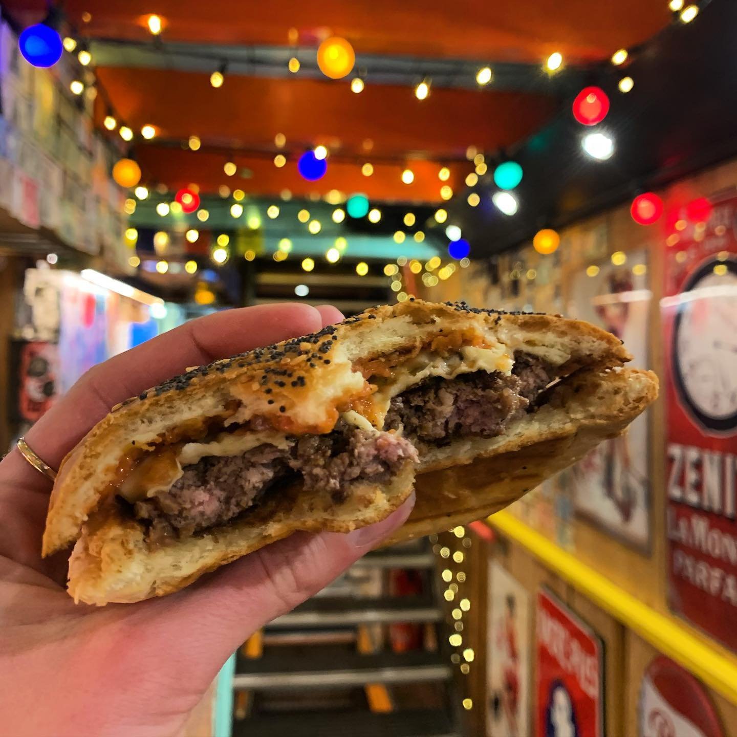 Burger ”Poco Loco” restaurant in Chamonix, France