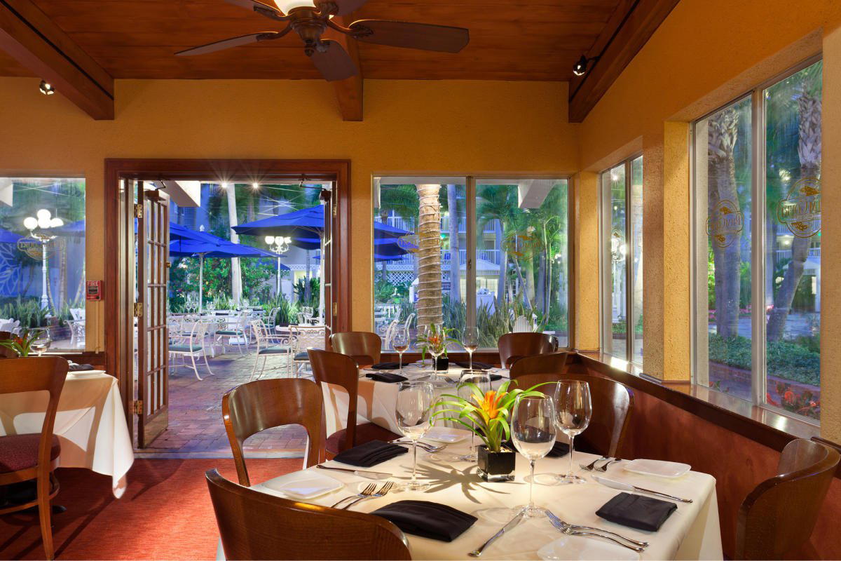 Palm Court Italian restaurant in St Pete Beach, United States