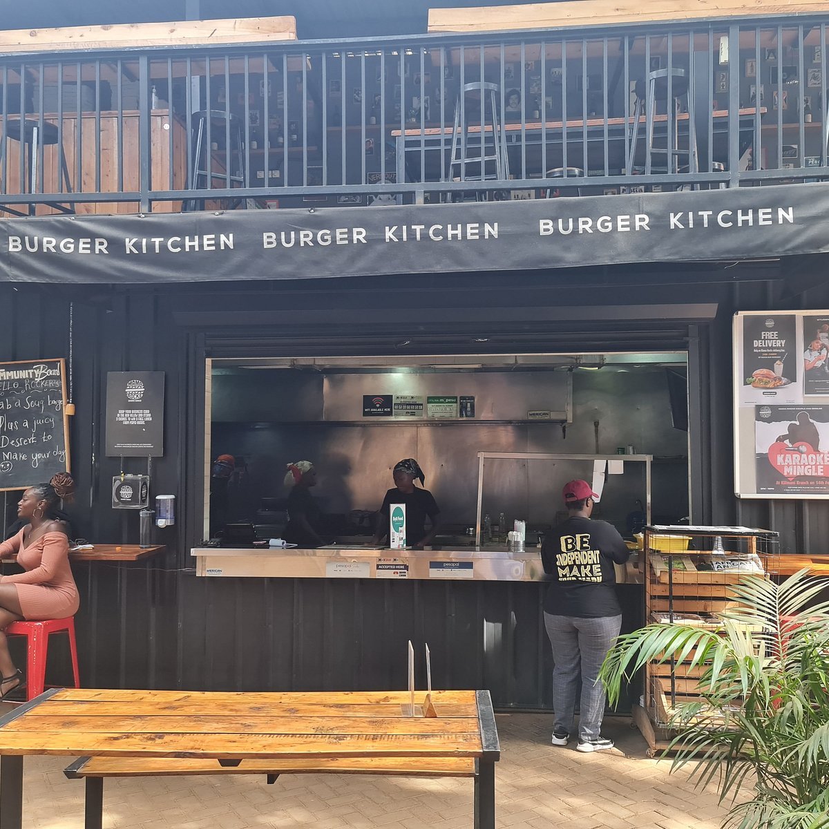 Mama Rocks Gourmet Burgers @ The Alchemist Bar) restaurant in Nairobi, Kenya