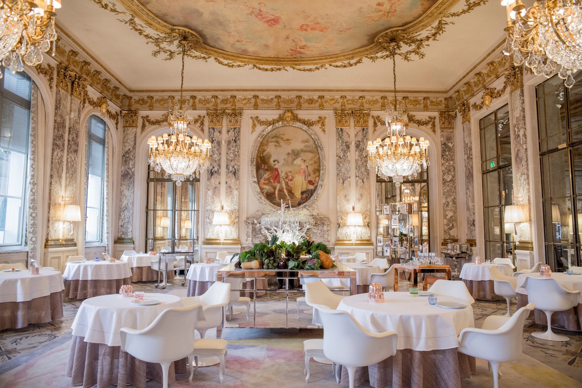 Le Meurice Alain Ducasse restaurant in Paris