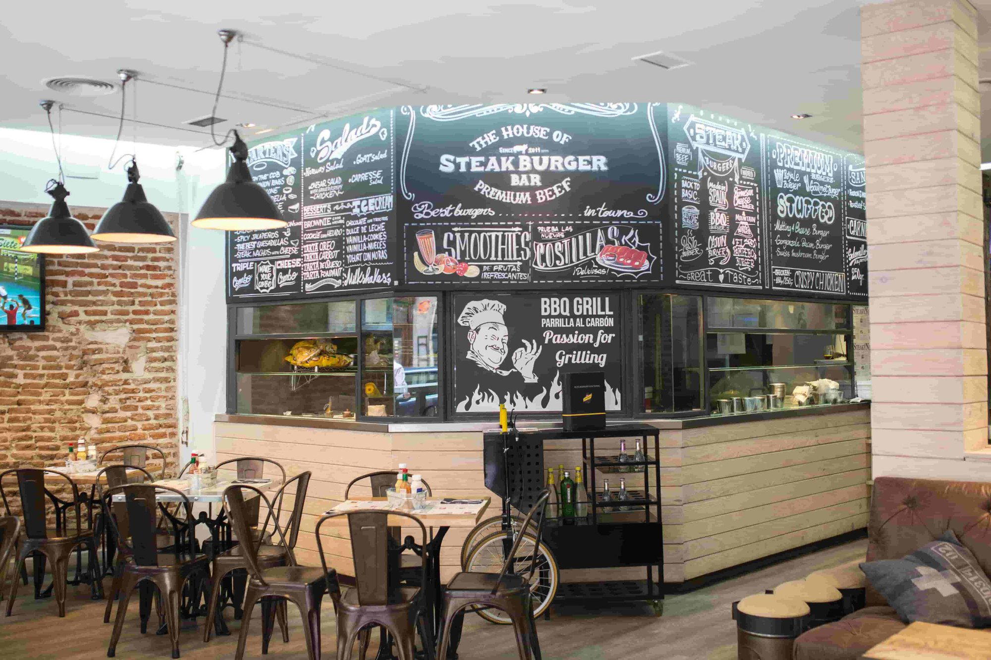 Steakburger restaurant in Madrid, Spain