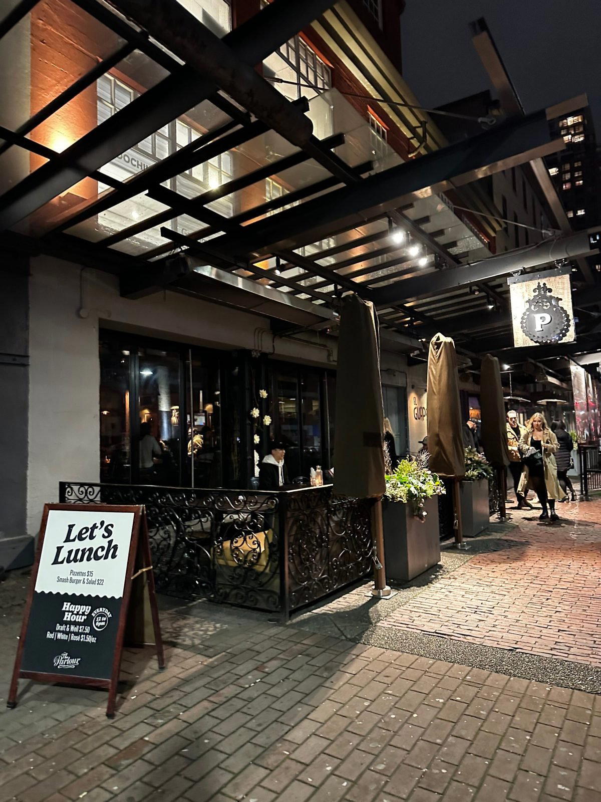 The Parlour restaurant in Vancouver, Canada