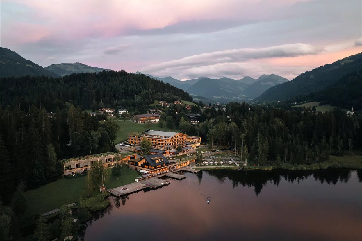 Alpenhotel Kitzbühel am Schwarzsee restaurant in Kitzbühel, Austria