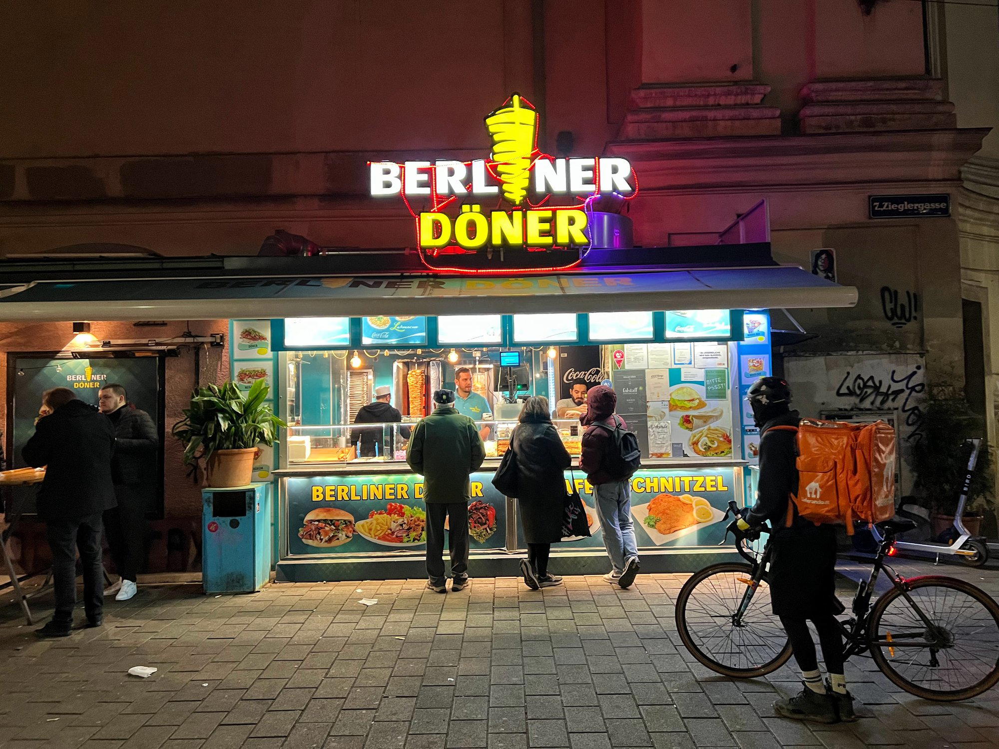 Berliner Döner restaurant in Vienna, Austria