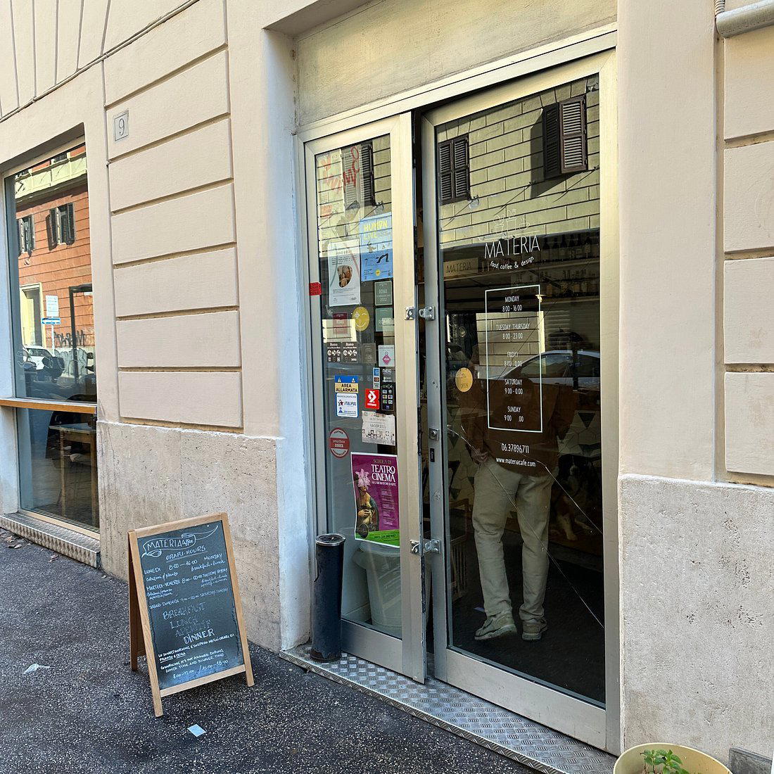 Materia Cafe restaurant in Rome, Italy
