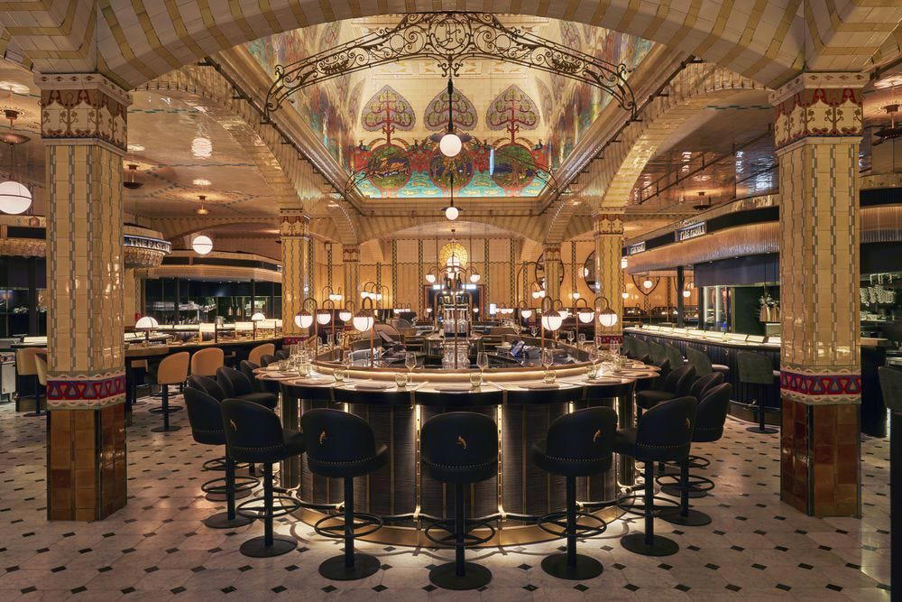 Harrods Food Halls restaurant in London, United Kingdom